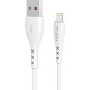 USB кабель Yesido CA-26 Lightning  длина 1,0 метр (Белый) - фото