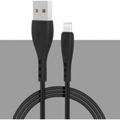 USB кабель Yesido CA-26 Lightning длина 1,0 метр (Черный) - фото