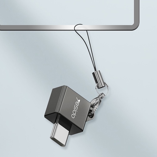 Адаптер OTG Type-С на USB Yesido GS-08 (Черный)