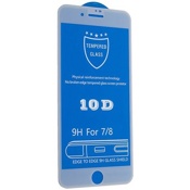 Защитное стекло 10D на экран для iPhone 8 и 7 HD Glass 100% клеющая основа белое - фото
