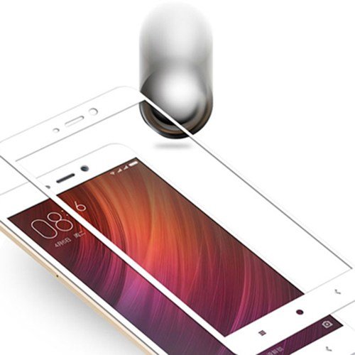 Защитное стекло на экран для Redmi Note 4 HD Glass-X противоударное белое