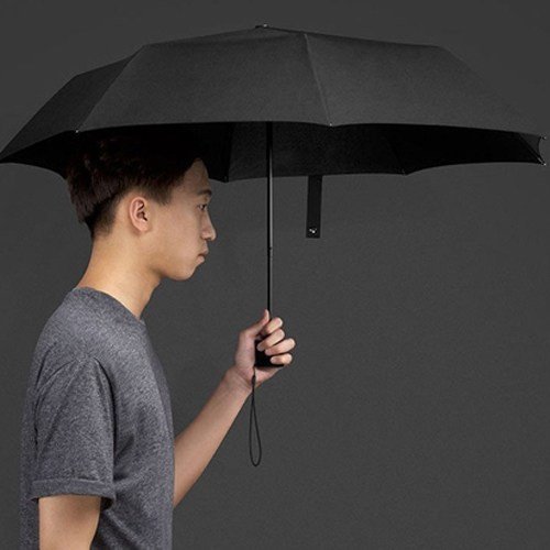 Зонт Xiaomi Mijia Umbrella автоматический (Черный) - фото3